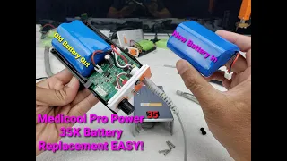 How To Replace or Change Battery for Medicool Pro Power 35K drill. VERY EASY!!