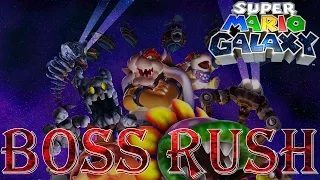 Super Mario Galaxy - Boss Rush (All Boss Fights, No Damage)