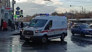 Russian Ambulance Responding with Siren