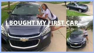 I BOUGHT MY FIRST CAR! | ADVICE FOR BUYING A USED CAR | 2014 Chevy Malibu LS