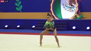 Marina Malpica (MEX) Hoop Q Campeonato Panamericano de Gimnasia Ritmica Guadalajara 2023