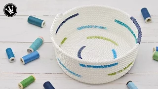 DIY - Rope bowl nähen I Rope basket I Seilkorb nähen I How to [GERMAN]