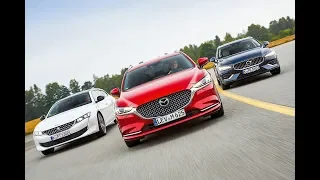 Mazda 6 Wagon vs Peugeot 508 SW vs Volvo V60