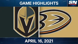 NHL Game Highlights | Golden Knights vs. Ducks - Apr. 16, 2021