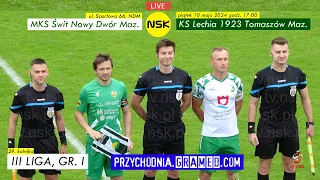 tv.nsk.pl [LIVE] MKS Świt Nowy Dwór Maz. - KS Lechia 1923 Tomaszów Maz. 3:1 (2:0) 2024-05-10 17:00