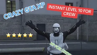 GTA ONLINE!! FASTEST WAY TO LEVEL UP YOUR CREW 🚨!!