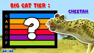Cheetah Tier | Big Cat Family Tier List [S1E1] | SPORE
