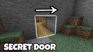 how to make a 2 by 2 secret door in minecraft