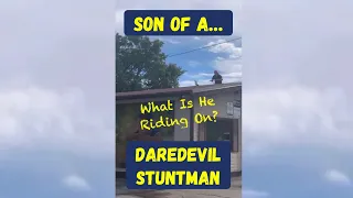 Son Of A Daredevil Stuntman / Dad Reaction 😱 #shorts #reaction