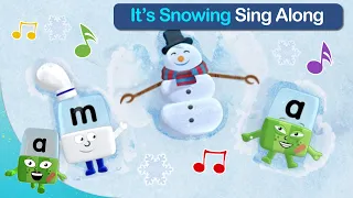 @officialalphablocks - Sing Along to the Snowing Song! 🎵 🌨 | Spelling with Music | @LearningBlocks