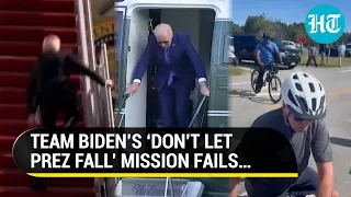 Biden’s ‘Don’t Let Prez Slip’ Team On Overdrive As President Slips On Air Force One Stairs | Details