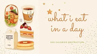 Tw: ed || what I eat in a day (-500 restriction)