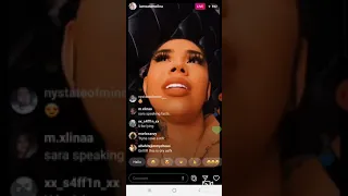 Sara Explains Why Her And 69 Alleged Babymama Layna Cant Never get Along | IG Live (3/23/20)