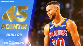 Stephen Curry Full Highlights vs Clippers ● 45 POINTS! ● 25 IN 1 QT! ● 21.10.21 ● TNT FEED ● 60 FPS