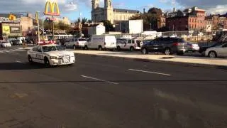 President motorcade on Atlantic Avenue in Brooklyn New York 10 25 13