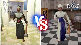 Evil Nun Original VS Evil Nun Ice Scream 5 Mod