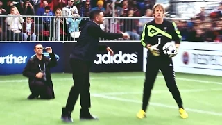 LOL: Will Smith & Jaden Smith vs Van Der Sar & Lehmann - Penalty Shoot-Out