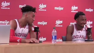 IU Hoop Media Day: Trayce Jackson-Davis and Tamar Bates