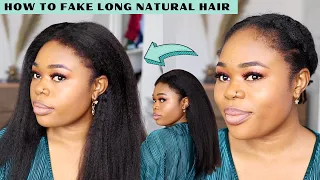 Got No Edges? How to Fake Long Natural Hair| MOST NATURAL, MOST UNDETECTABLE 5*5 wig ft luvmehair