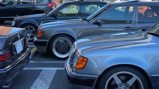 【W124】メルセデスベンツ オフ会【大黒PA】500E／E500 E60 AMG S124ワゴン  W202