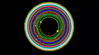 Binary star system with 13 circumbinary planets