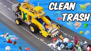 How to Cleaning Trash With LEGO: Street and Water Cleaning  Machine