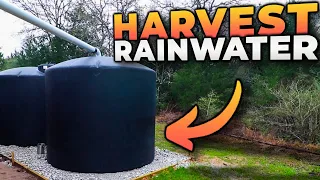 5530 GALLON Rainwater Harvesting System Timelapse (START to FINISH)