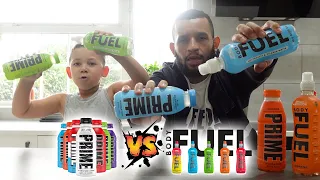 GUESS WHICH DRINK IS PRIME | PRIME HYDRATION VS BODY FUEL