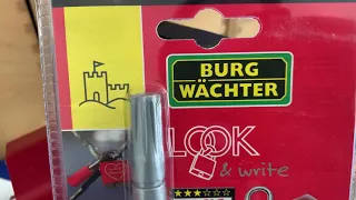 Burg Wächter Look Lock picked right out of the package in 10 seconds