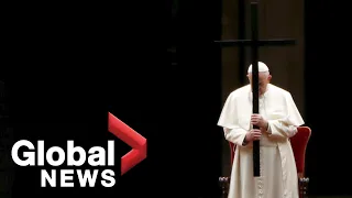 Coronavirus outbreak: Pope Francis leads Way of the Cross procession in empty St. Peter's Square