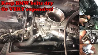 2007 BMW X5 - Oil filter housing leak - How to change easy - WATCH OUT! Can be VERY expensive!