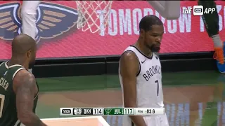 Kevin Durant misses clutch Bucket to Tie in Nets loss vs Giannis Antetokounmpo Bucks