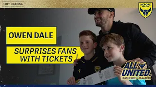 Owen Dale surprises fans with Play-Off tickets! 🎟️