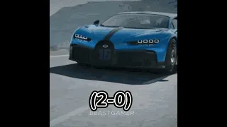 Bugatti Chiron vs Supra Mk4 || On my own #shorts#fyp#viral