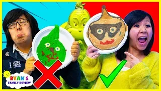 Pancake Art Challenge Mystery Wheel & Learn How To Make DIY Avengers, Incredibles 2, The Grinch Art