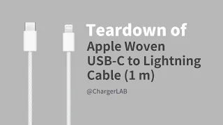 Standard iMac Cable | Teardown of Apple Woven USB-C to Lightning Cable (1 m)