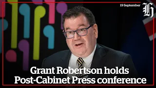 Grant Robertson holds Post-Cabinet Press conference | nzherald.co.nz