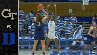 Georgia Tech vs. Duke Women's Basketball Highlights (2021-22)