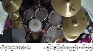 Van Halen's Jump guitar solo on drums (with sheet music!)