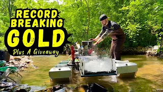 Record Breaking Gold!! The Most Gold we’ve Found in One Day, Gold Dredging for flour Gold! GiveAway!
