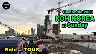 Sunday at Koh Norea - Phnom Penh attraction area along side Mekong River - Cambodia 2023