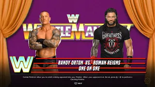 WWE 2K24 | Randy Orton vs Roman Reigns | LEGEND