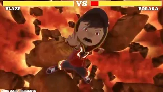 Boboiboy Vs Borara full fight WITH HEALHBARS