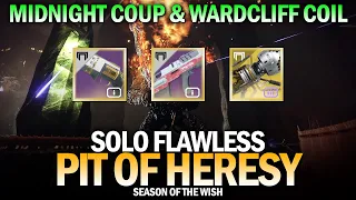 Solo Flawless Pit of Heresy w/ Midnight Coup & Wardcliff Coil [Destiny 2]