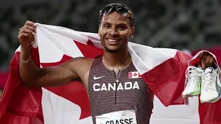 Canada's Andre De Grasse wins first Olympic gold medal in Men's 200m race