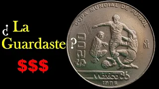 **ESTO VALEN  HOY **   Moneda de la Copa Mundial de México 1986 / olds coins