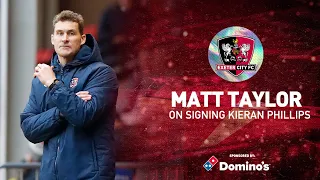 💬 Matt Taylor on signing Kieran Phillips on loan | Exeter City Football Club