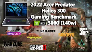 2022 Acer Predator Helios 300 Gaming Benchmark Test | RTX3060 | #StealthGamerSG