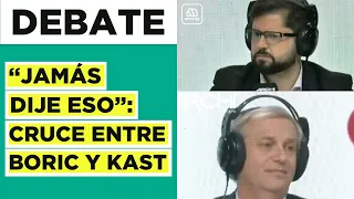 "Jamás dije eso": Boric confronta a Kast por dichos en DEBATE ARCHI