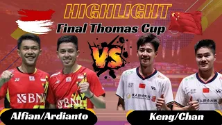 Badminton Thomas Cup Final | Fajar Alfian/Rian Ardianto (Indonesia) vs Liang Keng/Wang Chang (China)